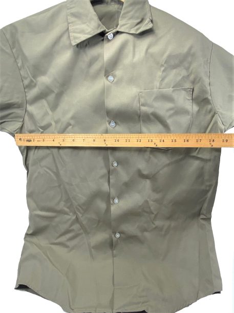 prison khaki short sleeve shirt small clg3157 (4)