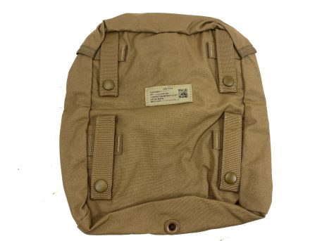 genuine military surplus USMC Molle Sustainment Pouch, Coyote Brown. Back side