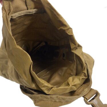 genuine military surplus USMC Molle Sustainment Pouch, Coyote Brown. Inside pouch.