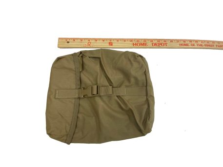 genuine military surplus USMC Molle Sustainment Pouch, Coyote Brown, Measurement of length.