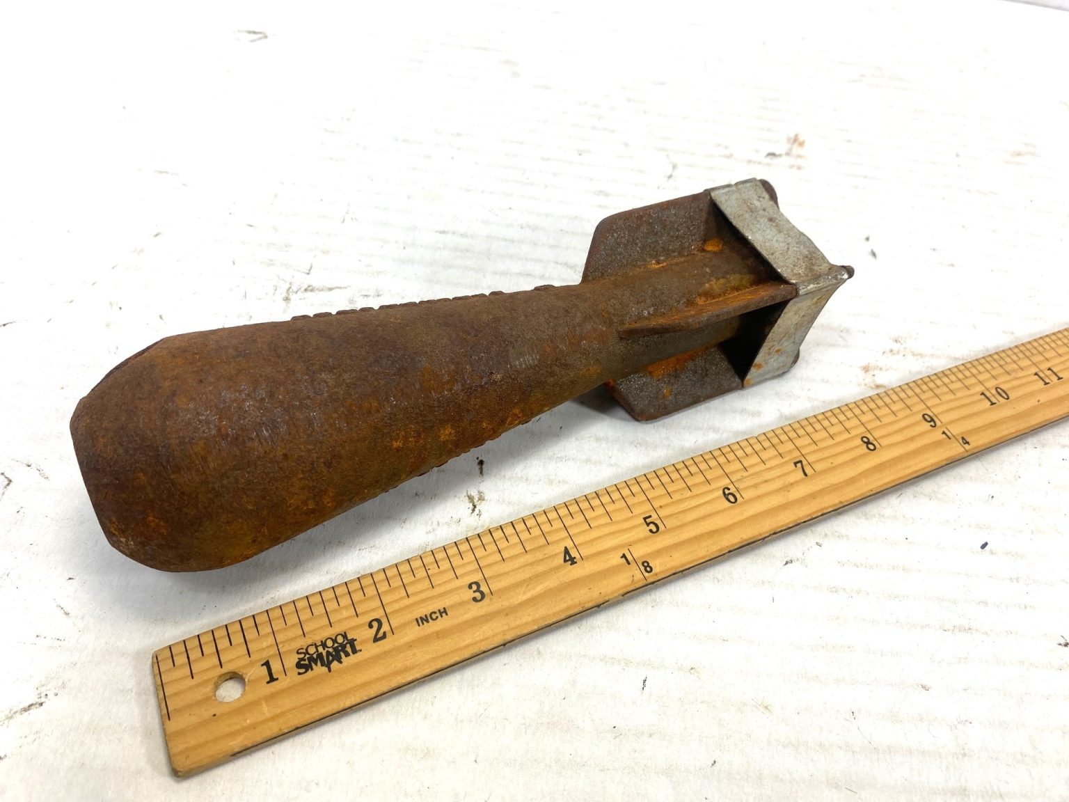 Rust Mini Bomb Miniature Practice Bomb, Rusty - Omahas Army Navy Surplus