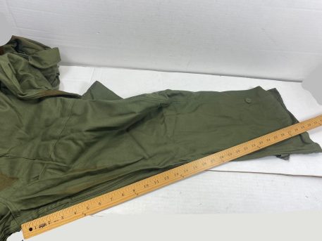 sateen cotton coveralls olive drab medium stained clg3190 (10)