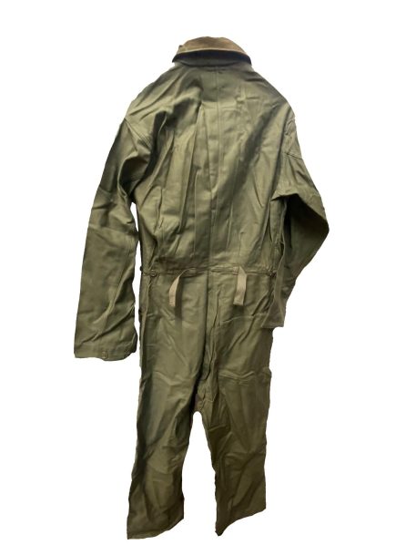 sateen cotton coveralls olive drab medium stained clg3190 (2)