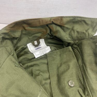 sateen cotton coveralls olive drab medium stained clg3190 (3)