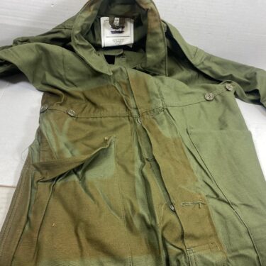 sateen cotton coveralls olive drab medium stained clg3190 (5)