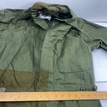 sateen cotton coveralls olive drab medium stained clg3190 (8)