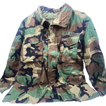 field jacket woodland camo large short used clg3211 (1)