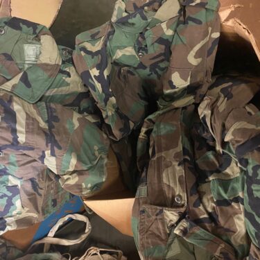 field jacket woodland camo large short used clg3211 (10)