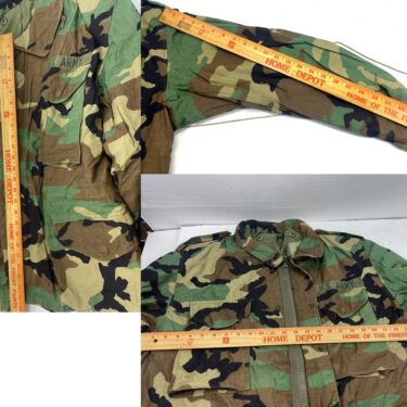 field jacket woodland camo large short used clg3211 (9)