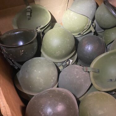 us m 1 steel pot helmet used hed3213 a (3)