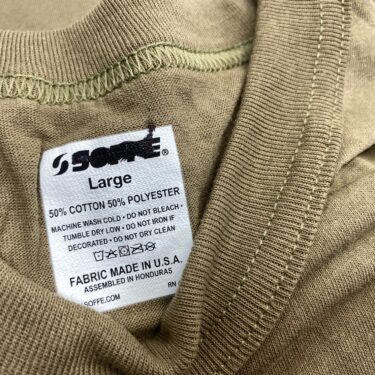 coyote brown t shirt short sleeve irregular clg3217 (3)