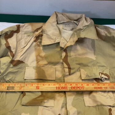 3 color desert bdu shirt large long browned nyco clg3243 (3)