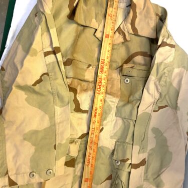 3 color desert bdu shirt large short browned nyco clg3242 (2)