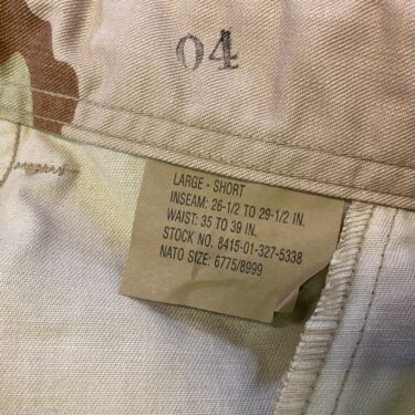 3 color desert trousers large short browned nyco clg3246 (8)