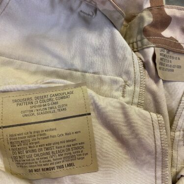 3 color desert trousers large short nyco #1's clg3255 (7)