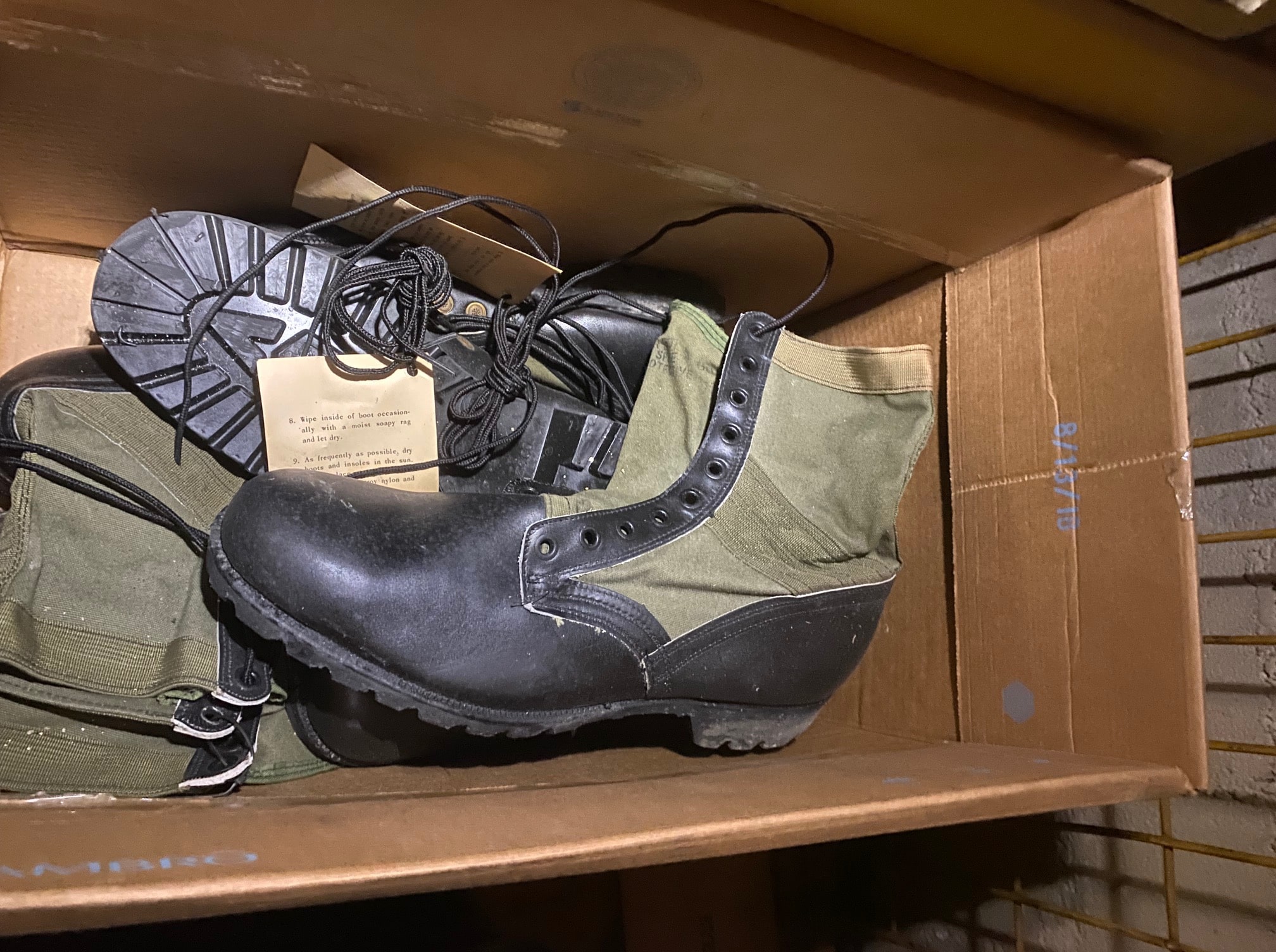 thumbnail image 2 of FOX OUTDOOR Vietnam Jungle Boots - Genuine Leather Tactical Military Style OD 04 W 2 of 14