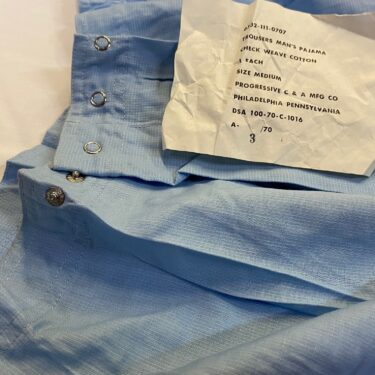 vietnam era check weave cotton pajama trousers medium clg3268 (14)