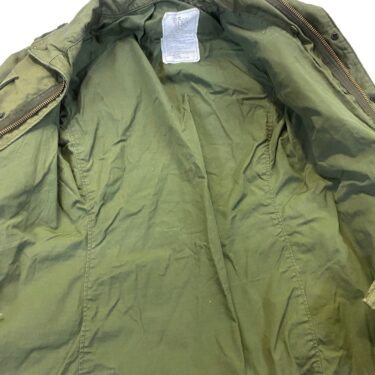 m 65 olive drab field jacket small long used clg3304 (10)