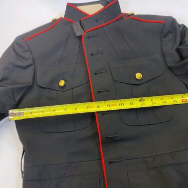 usmc dress blue tunic 37 x short clg3301 (5)