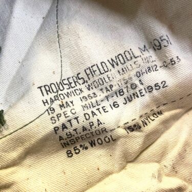 wool field pants small regular used condition clg3289 (11)