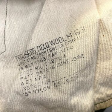 wool field pants small regular used condition clg3289 (13)