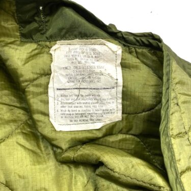 m 65 field jacket liner original gi x small used clg4028 (10)