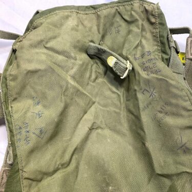 usmc haversack top pack vietnam nylon canvas used condition pak4022 (10)