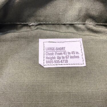 vietnam jungle fatigue shirt large short clg4023 (4)