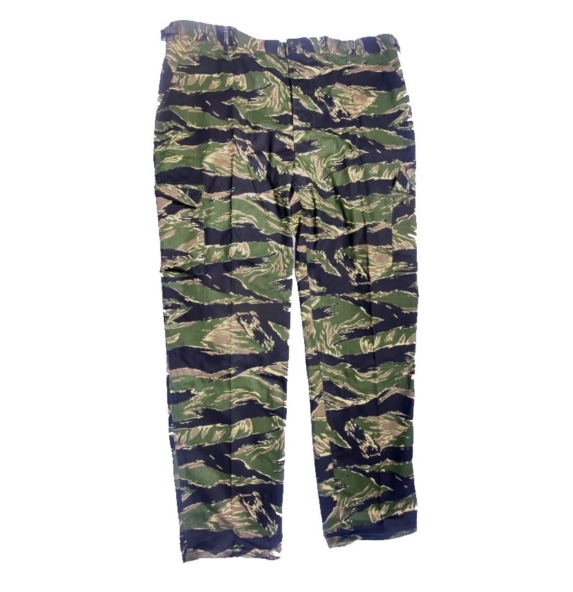 xl vietnam tigerstripe pants will fade button fly clg4017 x