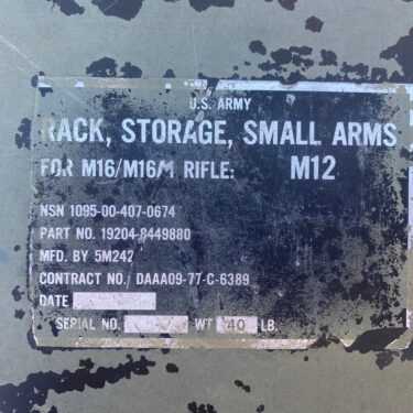m16 rifle rack msc4037
