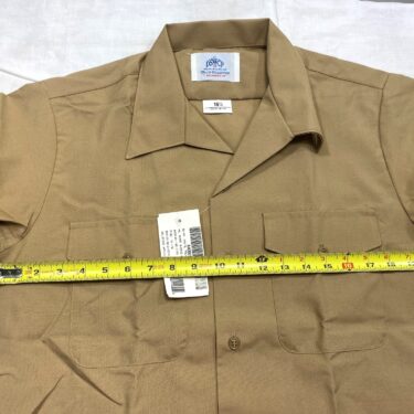 navy khaki shirt short sleeve 16 1 2 new clg4033 (3)
