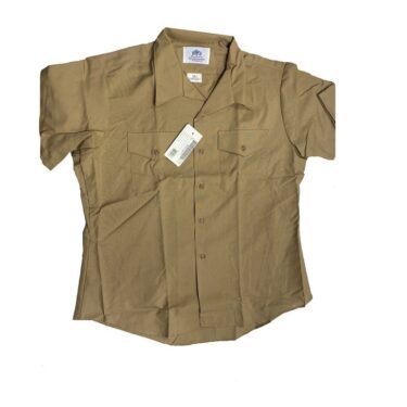 navy khaki shirt short sleeve 17 1 2 new clg4035 (1)