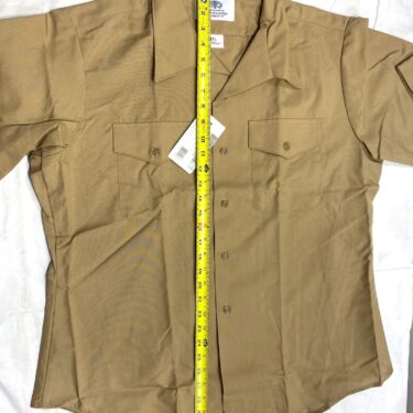 navy khaki shirt short sleeve 17 1 2 new clg4035 (2)