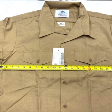 navy khaki shirt short sleeve 17 1 2 new clg4035 (3)