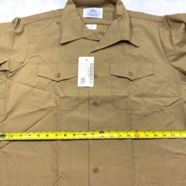 navy khaki shirt short sleeve 17 1 2 new clg4035 (4)