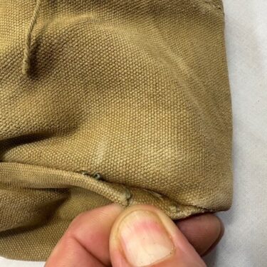 USMC WW2 Canteen Cover, Semi Circle Stamped 524 ony51 (7)