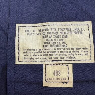 usaf blue all weather top coat 48S clg4051 (8)