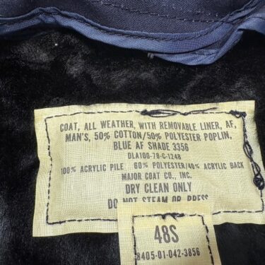 usaf blue all weather top coat 48S clg4051 (9)