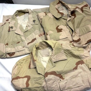 used 3 color desert camo dcu bdu shirt fair condition clg4055 (3)