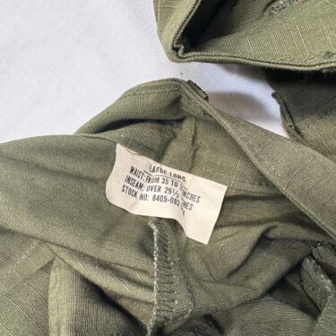vietnam jungle fatigues rip stop pants large long clg4061 x (14)
