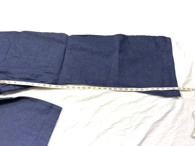 navy dungaree bell bottom 44 x 32 clg4067 (3)