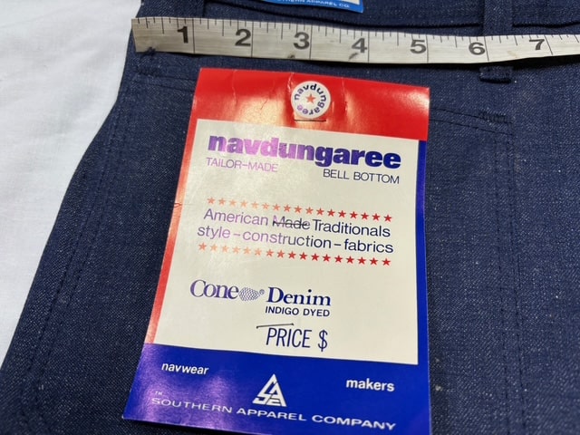navy dungaree bell bottom 44 x 32 clg4067 (5)