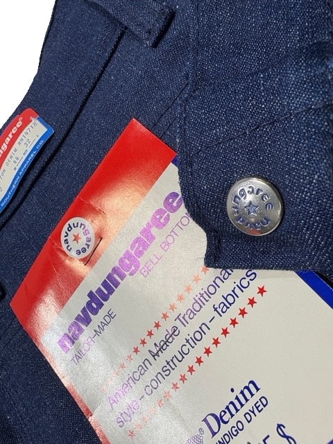 navy dungaree bell bottom 44 x 32 clg4067 (7)