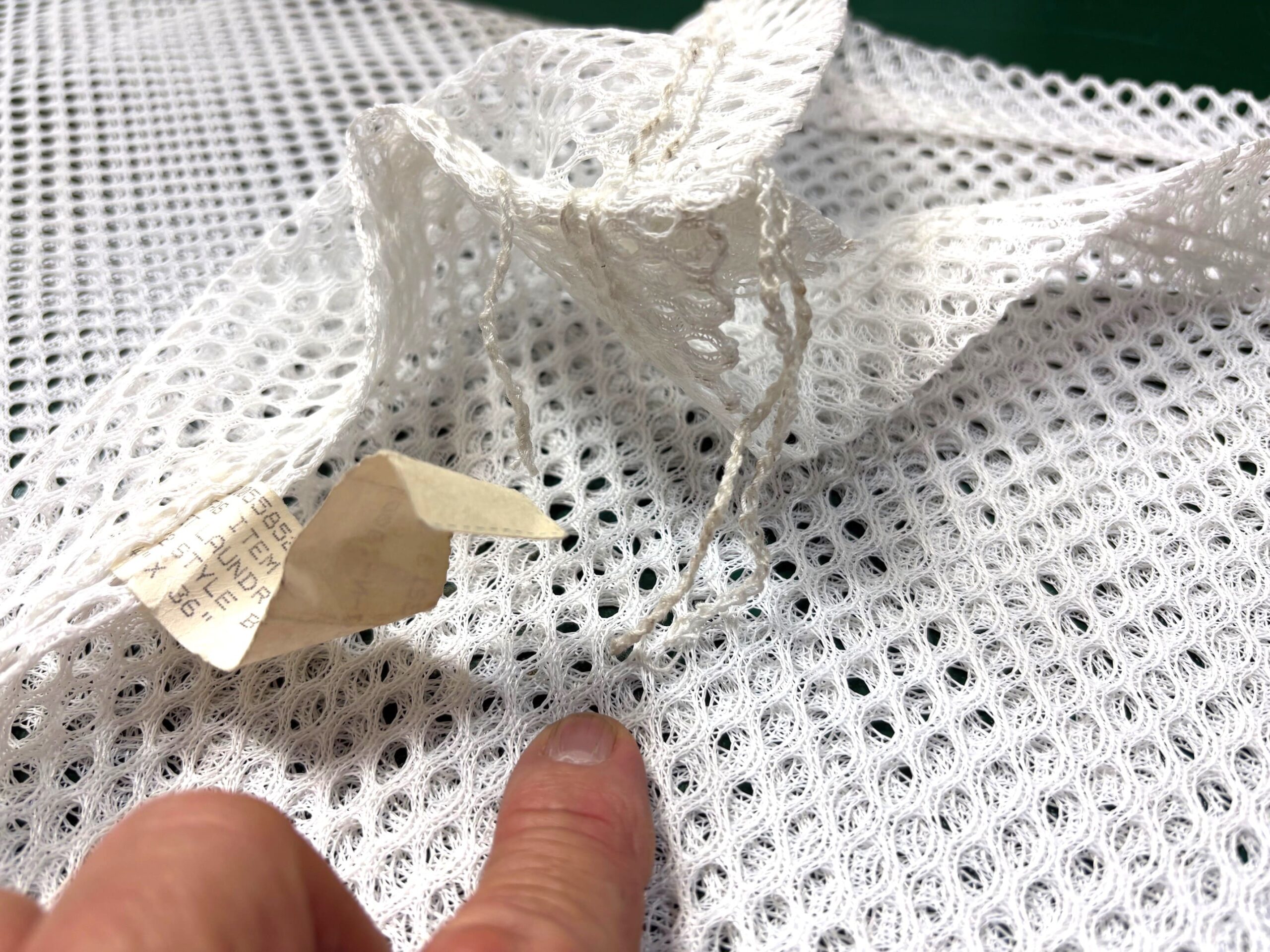 white mesh laundry bag new bag4065 (7)