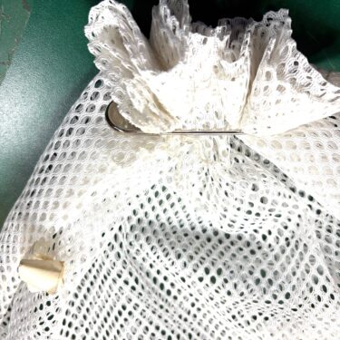 white mesh laundry bag new bag4065 (9)
