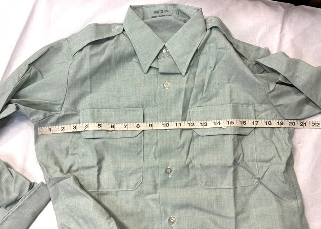 army class a dress shirt 15 1 2 x 33 long sleeve clg4075 x (2)