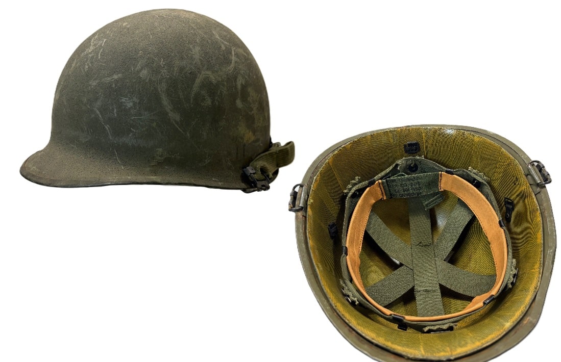 vietnam helmet and liner no cover grade # 1 hed4078 (4)