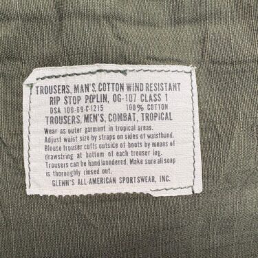 vietnam jungle fatigue rs pants large regular used 1 only ony78 x (12)