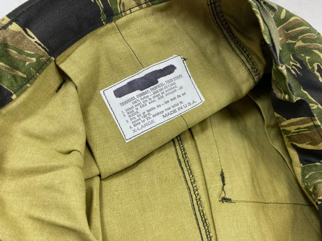 vietnam tigerstripe pants will fade size x large brass zipper fly clg4092 (4)