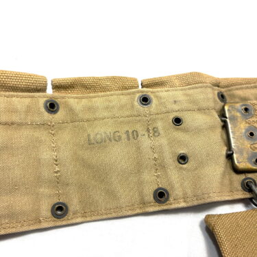 ww1 us cartridge ammo belt 1918 dated w 3 pouches 1 only ony83 (4)